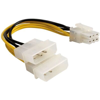 DELOCK 82315 - Stromkabel 6-Pins Pcie - 15 cm DELOCK 82315 - Stromkabel 6-Pins Pcie - 15 cm