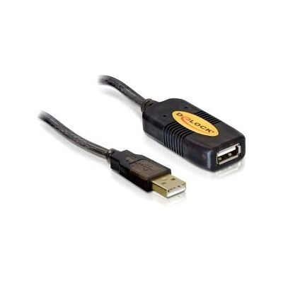 DeLOCK 82446 USB-förlängningskabel 10m - Svart DeLOCK 82446 USB-förlängningskabel 10m - Svart