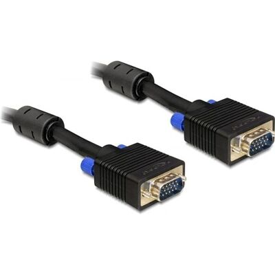 DeLOCK 2m VGA kábel - D-Sub - Fekete DeLOCK 2m VGA kábel - D-Sub - Fekete
