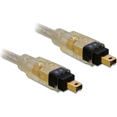 DeLOCK FireWire Kabel - 1m - Grau - FireWire 1394a 4-polig - Datenübertragung 400MB/s - Produkttyp DeLOCK FireWire Kabel - 1m - Grau - FireWire 1394a 4-polig - Datenübertragung 400MB/s - Produkttyp