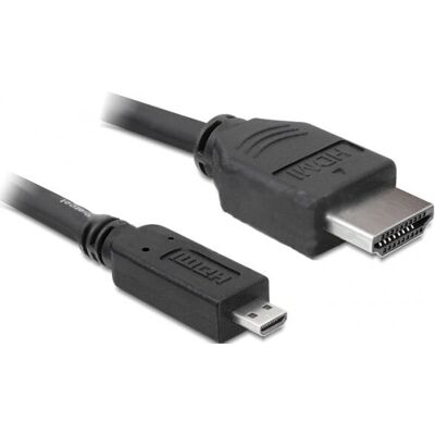 DeLOCK 3m HDMI Kabel - 4K UHD, Micro HDMI, Schwarz DeLOCK 3m HDMI Kabel - 4K UHD, Micro HDMI, Schwarz
