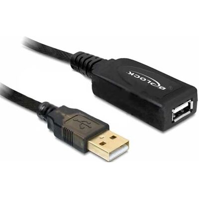 DeLOCK 20m USB 2.0 Kabel - Schwarz DeLOCK 20m USB 2.0 Kabel - Schwarz
