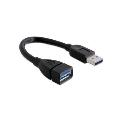 Cavo USB DeLOCK 82776 - 15cm - Nero - Estensione USB 3.0 Cavo USB DeLOCK 82776 - 15cm - Nero - Estensione USB 3.0