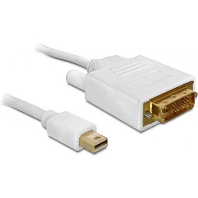 Delock 5m Mini DisplayPort a DVI-D Dual Link Blanco - Cable DisplayPort Delock 5m Mini DisplayPort a DVI-D Dual Link Blanco - Cable DisplayPort