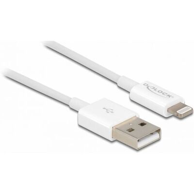 Delock 83000 Lightning-Kabel - 1m, Weiß, Für Apple iPad/iPhone/iPod Delock 83000 Lightning-Kabel - 1m, Weiß, Für Apple iPad/iPhone/iPod