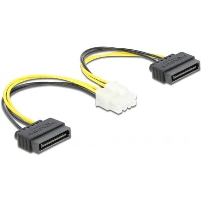 Câble d'alimentation Delock 83020 - 15cm SATA vers EPS - Publicité Câble d'alimentation Delock 83020 - 15cm SATA vers EPS - Publicité