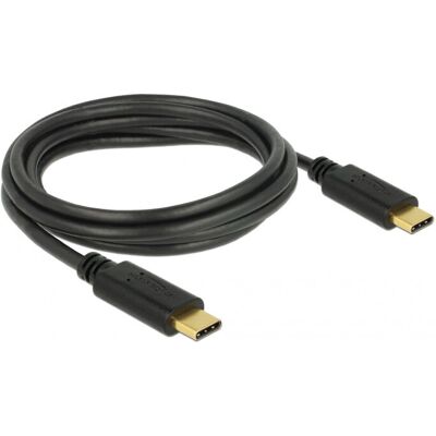 DeLOCK USB-kieli 2m - USB 2.0 Type-C Musta DeLOCK USB-kieli 2m - USB 2.0 Type-C Musta