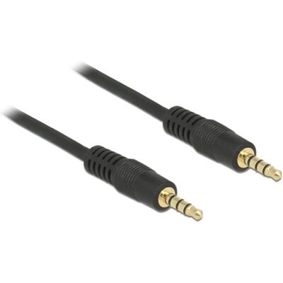DeLOCK 83435 Audio Kabel - 1m, Zwart, 3,5mm stereo jack DeLOCK 83435 Audio Kabel - 1m, Zwart, 3,5mm stereo jack