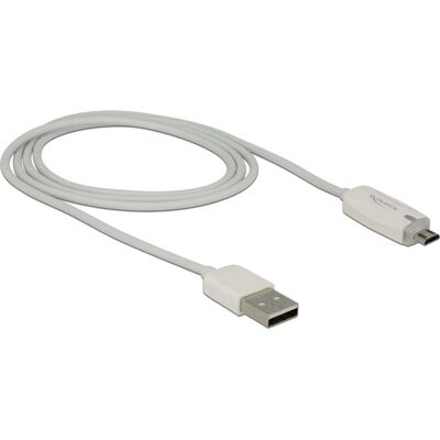DeLOCK 1m USB 2.0 Micro-USB B Weiß - USB-Kabel DeLOCK 1m USB 2.0 Micro-USB B Weiß - USB-Kabel