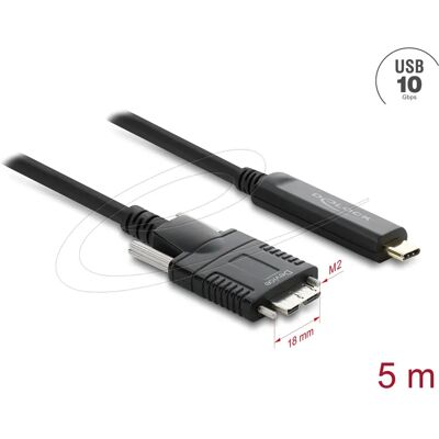 DeLOCK 83623 USB-Kabel - Aktives optisches 5m USB-C Micro-USB B Schwarz DeLOCK 83623 USB-Kabel - Aktives optisches 5m USB-C Micro-USB B Schwarz