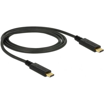 DeLOCK 83661 USB 3.2 Gen 2 Kaapeli - 1m, Musta, USB-C DeLOCK 83661 USB 3.2 Gen 2 Kaapeli - 1m, Musta, USB-C