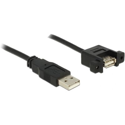 DeLOCK 1m 2xUSB2.0-A Kaapeli - Musta DeLOCK 1m 2xUSB2.0-A Kaapeli - Musta