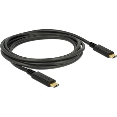 DeLOCK 83668 USB 3.1 Gen 1 USB C Kaapeli - 2m - Musta DeLOCK 83668 USB 3.1 Gen 1 USB C Kaapeli - 2m - Musta