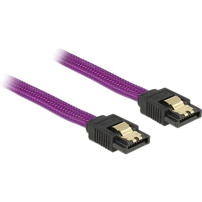 DeLOCK 83689 SATA-Kabel - 20cm - Lila - SATA 6 Gb/s DeLOCK 83689 SATA-Kabel - 20cm - Lila - SATA 6 Gb/s