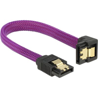 DeLOCK 83693 Violetter SATA-Kabel - 6 Gb/s, 10cm, Verriegelung DeLOCK 83693 Violetter SATA-Kabel - 6 Gb/s, 10cm, Verriegelung