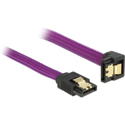 DeLOCK Prémium SATA-kábel Lila 20cm - Belső Áramkábel DeLOCK Prémium SATA-kábel Lila 20cm - Belső Áramkábel