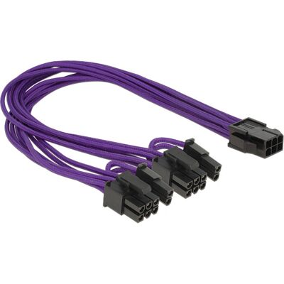 DeLOCK 6-Pin zu 2x8-Pin PCIe Stromkabel - 30cm DeLOCK 6-Pin zu 2x8-Pin PCIe Stromkabel - 30cm