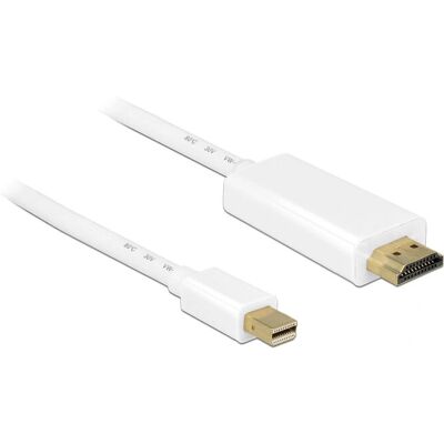 Adaptateur de câble vidéo DeLOCK 83708 - 3m Mini DisplayPort HDMI Blanc Adaptateur de câble vidéo DeLOCK 83708 - 3m Mini DisplayPort HDMI Blanc