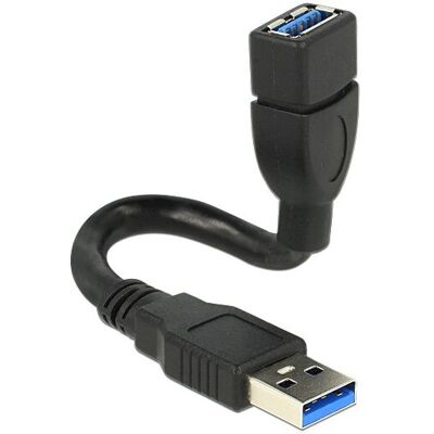 Câble d'extension USB Delock 0,15 m - Flexible, Supporte 5 Gbit/s Câble d'extension USB Delock 0,15 m - Flexible, Supporte 5 Gbit/s