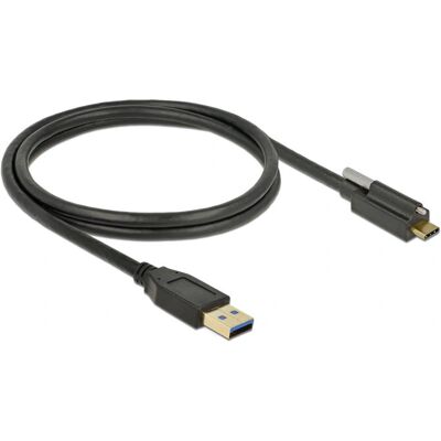 DeLOCK USB Kabel - USB 3.2 Gen 2 - 1m - USB A zu USB C - Schwarz DeLOCK USB Kabel - USB 3.2 Gen 2 - 1m - USB A zu USB C - Schwarz