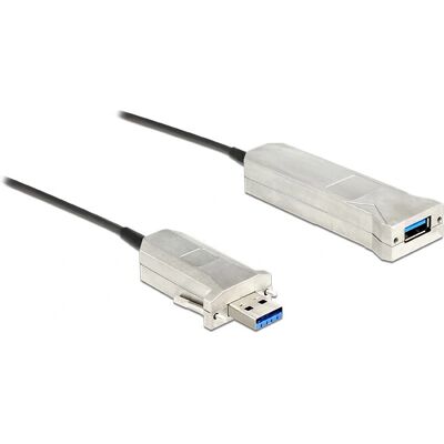 DeLOCK 20m USB3.0-A + USB Micro-B/USB3.0-A Kabel - Schwarz, Silber DeLOCK 20m USB3.0-A + USB Micro-B/USB3.0-A Kabel - Schwarz, Silber