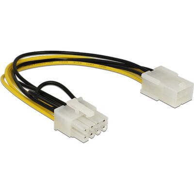 Delock 83775 Stromkabel 0,2m - PCIe 6 auf 8-polig Delock 83775 Stromkabel 0,2m - PCIe 6 auf 8-polig