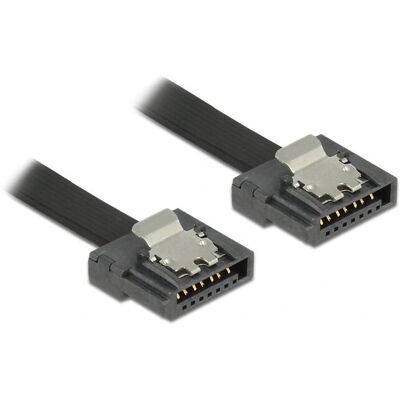 DeLOCK SATA Kabel - Flexibel - 1m - Schwarz - Unterstützt 6 Gb/s - SATA DeLOCK SATA Kabel - Flexibel - 1m - Schwarz - Unterstützt 6 Gb/s - SATA
