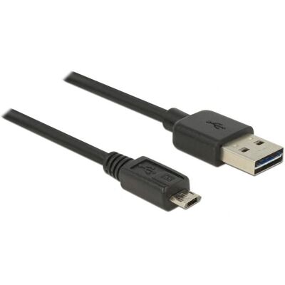 DeLOCK USB-Kabel 3m Micro-USB B Schwarz DeLOCK USB-Kabel 3m Micro-USB B Schwarz