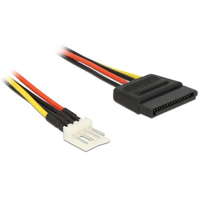Cavo di alimentazione SATA DeLOCK - 24cm - Nero, Rosso, Giallo Cavo di alimentazione SATA DeLOCK - 24cm - Nero, Rosso, Giallo