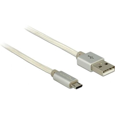 DeLOCK 1m USB 2.0-A/USB Micro-B Kábel - Adatok & Töltés DeLOCK 1m USB 2.0-A/USB Micro-B Kábel - Adatok & Töltés