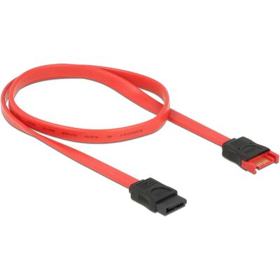 DeLOCK 83954 SATA Kabel - 0,6m - Schwarz/Rot DeLOCK 83954 SATA Kabel - 0,6m - Schwarz/Rot