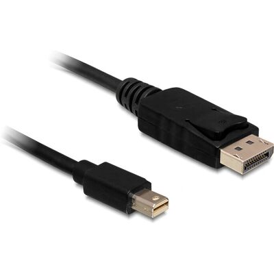 DeLOCK Mini-Displayport/Displayport Adapterkabel - 0,5 m - Schwarz DeLOCK Mini-Displayport/Displayport Adapterkabel - 0,5 m - Schwarz