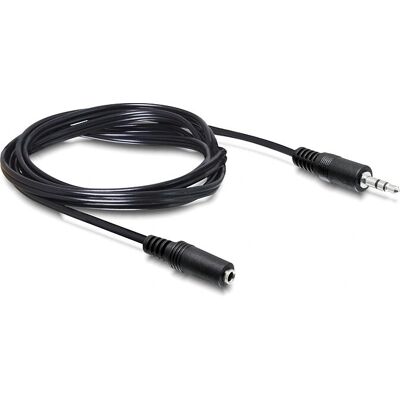 Delock 84002 Ljudkabel - 3 m - Svart - Kabel med 3,5 mm stereo-jack Delock 84002 Ljudkabel - 3 m - Svart - Kabel med 3,5 mm stereo-jack