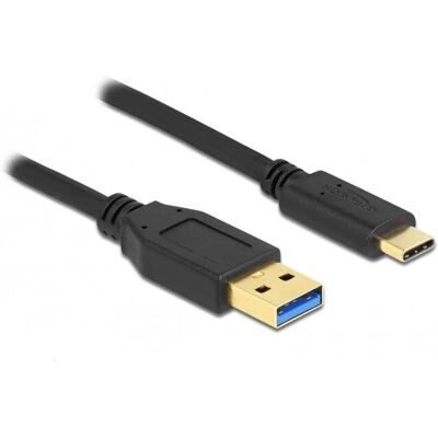 Delock USB-Kabel USB-C auf USB-A 3m - Schwarz Delock USB-Kabel USB-C auf USB-A 3m - Schwarz