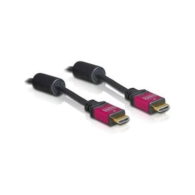 Cavo HDMI Delock - 5m - Rosso/Nero - Alta Velocità HDMI 1.3b Cavo HDMI Delock - 5m - Rosso/Nero - Alta Velocità HDMI 1.3b