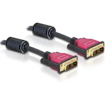 Delock DVI-Kabel 24+1 - 1,8 m - Dual Link - Schwarz Delock DVI-Kabel 24+1 - 1,8 m - Dual Link - Schwarz