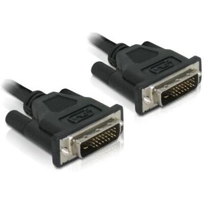 DeLOCK DVI 24+1 Kabel - 0,5m Schwarz - DVI Kabel DeLOCK DVI 24+1 Kabel - 0,5m Schwarz - DVI Kabel