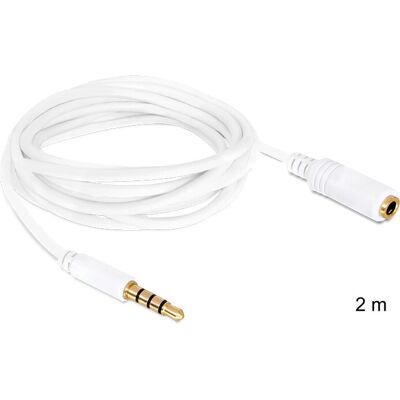 Cavo audio Delock 3,5 mm 2m - Bianco Cavo audio Delock 3,5 mm 2m - Bianco