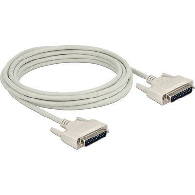 DeLock 84537 Serielles Kabel - Beige, 5 m, D-Sub 25 DeLock 84537 Serielles Kabel - Beige, 5 m, D-Sub 25