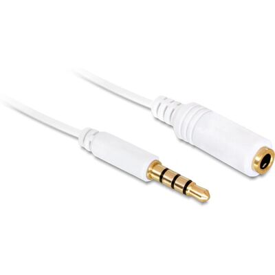 Câble audio blanc 0,5 m DeLOCK 84717 - Compatible iPhone - Publicité Câble audio blanc 0,5 m DeLOCK 84717 - Compatible iPhone - Publicité