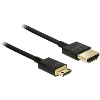 DeLOCK 84777 HDMI-Kabel 1,5 m - HDMI Typ A (Standard) Mini-C - Schwarz - 4K & Ethernet DeLOCK 84777 HDMI-Kabel 1,5 m - HDMI Typ A (Standard) Mini-C - Schwarz - 4K & Ethernet