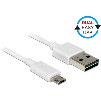 DeLOCK 84806 USB-Kabel - USB 2.0 - 0,5 m - Weiß DeLOCK 84806 USB-Kabel - USB 2.0 - 0,5 m - Weiß