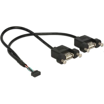 DeLOCK 84832 USB-Kabel - 0,25 m, USB 2.0, Schwarz DeLOCK 84832 USB-Kabel - 0,25 m, USB 2.0, Schwarz