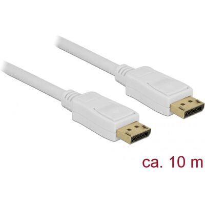 Câble DisplayPort 10 m Blanc DeLOCK 84863 - Câble DisplayPort - Publicité Câble DisplayPort 10 m Blanc DeLOCK 84863 - Câble DisplayPort - Publicité