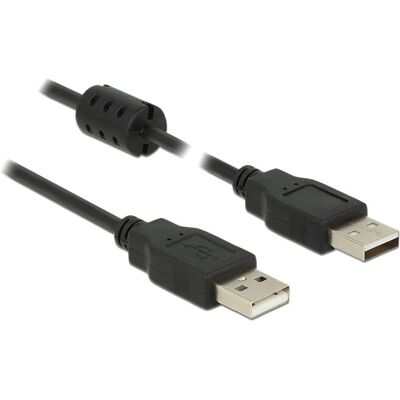 DeLOCK 1m USB A auf USB A Kabel - Schwarz - USB 2.0 DeLOCK 1m USB A auf USB A Kabel - Schwarz - USB 2.0