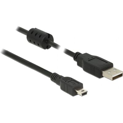 Cabo USB 2.0 A para Mini-B de 2m - Preto Cabo USB 2.0 A para Mini-B de 2m - Preto