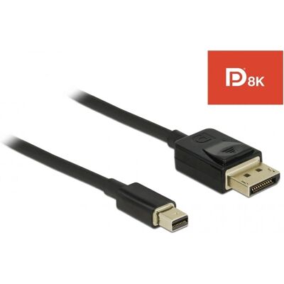 Cavo DisplayPort Delock 84928 - 2m - Nero - Supporta 8K Cavo DisplayPort Delock 84928 - 2m - Nero - Supporta 8K