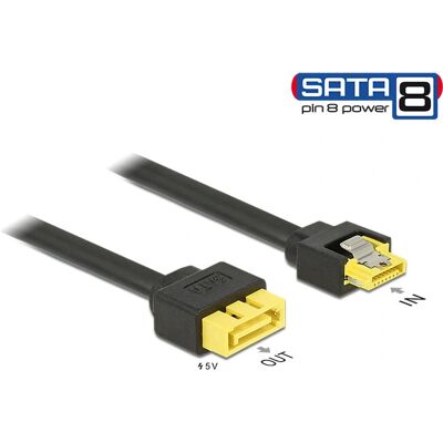 DeLOCK 0,3 m SATA-Verlängerungskabel - SATA 150/300/600 - 8-poliger Verriegelungsanschluss DeLOCK 0,3 m SATA-Verlängerungskabel - SATA 150/300/600 - 8-poliger Verriegelungsanschluss