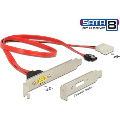 Delock SATA-Kabel - 0,6m - Unterstützt SATA 150/300/600 - Schwarz, Rot, Silber Delock SATA-Kabel - 0,6m - Unterstützt SATA 150/300/600 - Schwarz, Rot, Silber