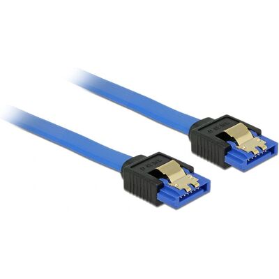 Cavo SATA DeLOCK 84978 - 30cm, Blu, Supporta 6 Gb/s Cavo SATA DeLOCK 84978 - 30cm, Blu, Supporta 6 Gb/s